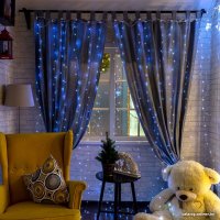 Светодиодная гирлянда Neon-Night Светодиодный дождь из росы 6х3 м 315-995 (белый)