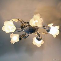 Припотолочная люстра Элетех Глория 151 НПБ 01-5х60-102 Е14 1005402939 (белый/золото)