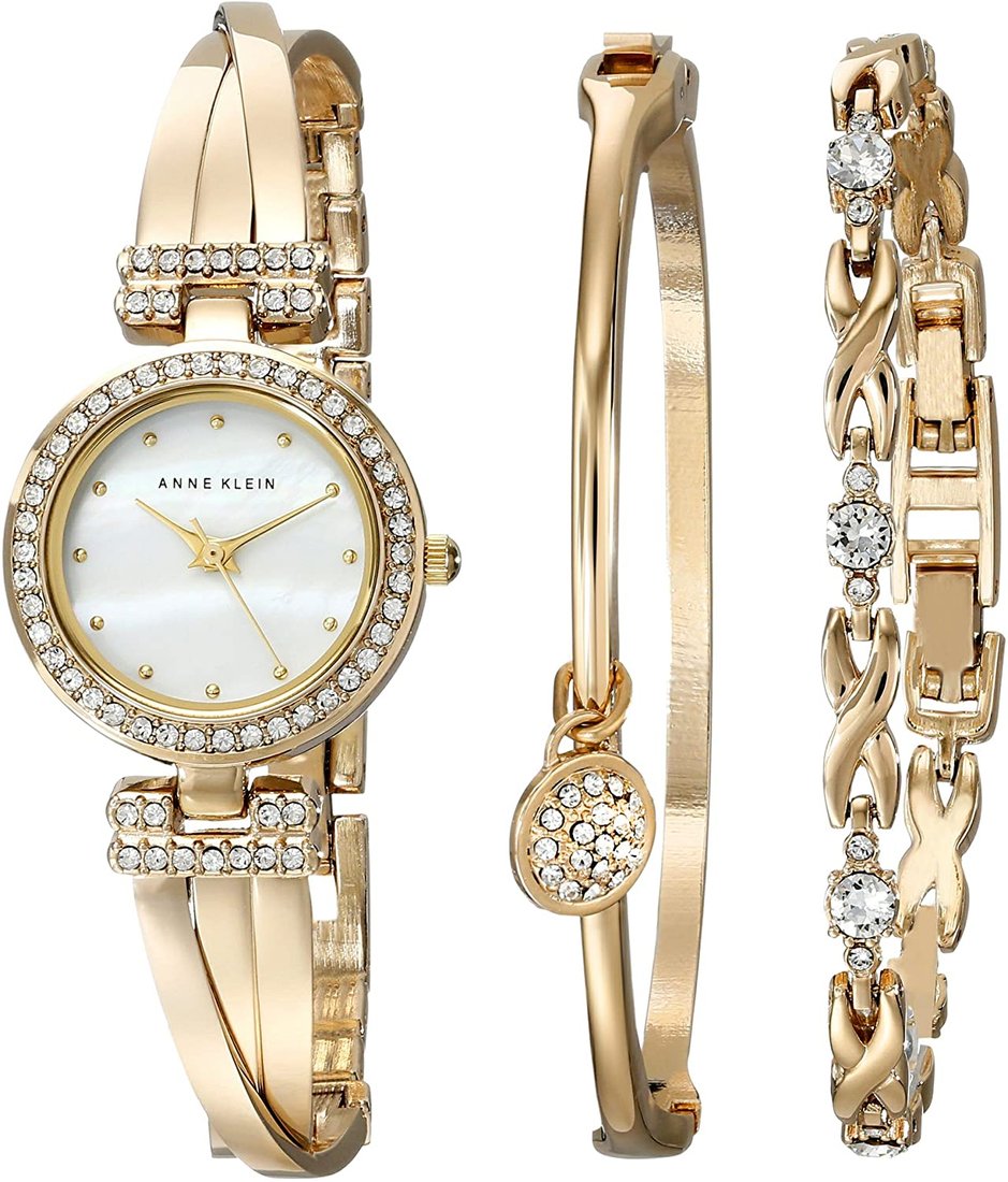 

Наручные часы с украшением Anne Klein 1868GBST