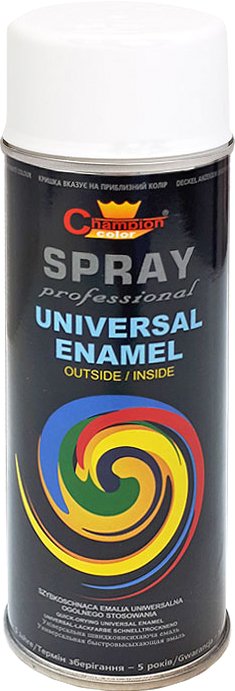 

Краска Champion Color Universal Enamel 0.4 л (RAL9010, белый матовый)