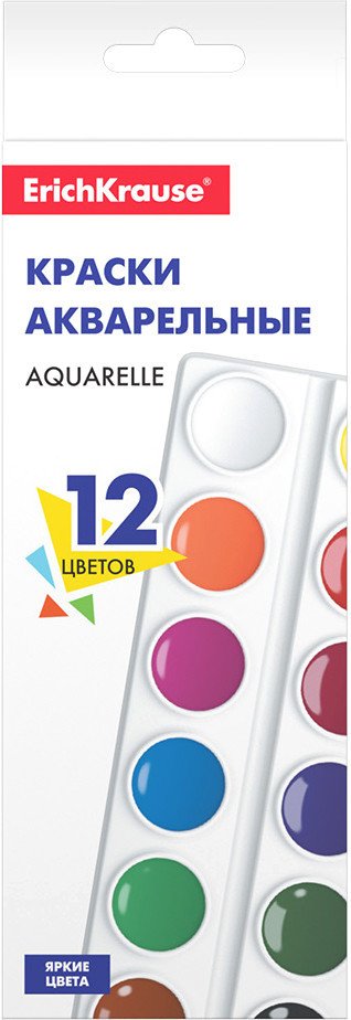 

Акварельные краски Erich Krause Basic 53447 (12 цв)