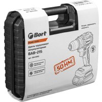 Дрель-шуруповерт Bort BAB-21S 93414912 (с 2-мя АКБ, кейс)