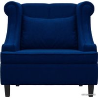 Интерьерное кресло Brioli Людвиг (велюр, B69 синий/темные ножки)