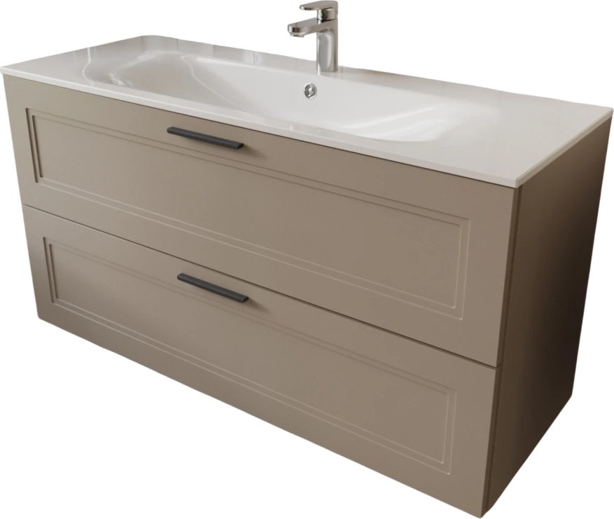 

TERMINUS Тумба с умывальником Классик 120x62x45 с 2 ящиками CLA101202200501O (капучино)