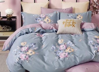 Семейный комплект постельного белья Cleo Сатин Семейный SK-41/1050