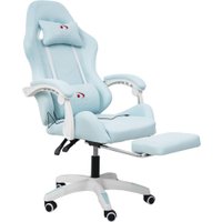 Игровое (геймерское) кресло Calviano 1584 (ткань, голубой)