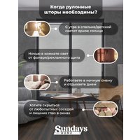 Рулонные шторы Sundays Home LM 165-02 34х160 (молочный лен)