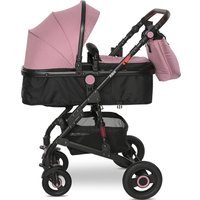 Универсальная коляска Lorelli Alba Premium 2023 (3 в 1, pink)