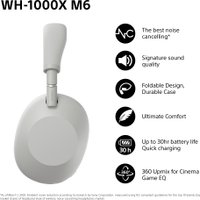 Наушники Sony WH-1000XM6 (серый)