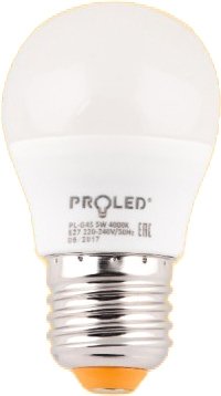 Светодиодная лампочка Proled G45 E27 7 Вт 4000 К
