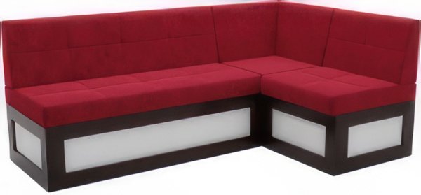 

Угловой диван Мебель-АРС Нотис правый 187x82x112 (кордрой красный)