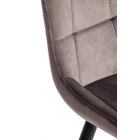 Стул TetChair Abruzzo 8060 (светло-серый HLR 24/черный)