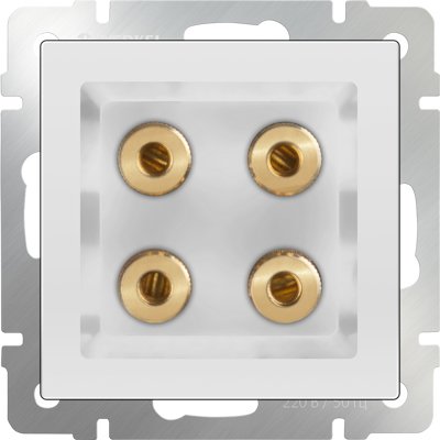 

Розетка акустическая Werkel WL01-AUDIOx4 (белый)