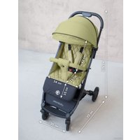 Коляска прогулочная «книга» Amarobaby Airy (оливковый)