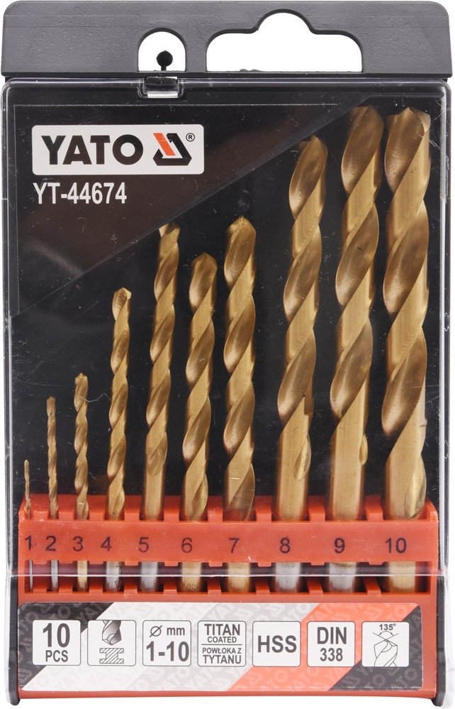 

Набор сверл Yato YT-44674 (10 предметов)