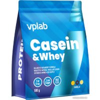 Казеин Vplab Casein & Whey (ваниль, 500г)