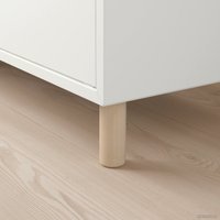 Тумба Ikea Экет 194.436.15 (белый/светло-зеленый/дерево)