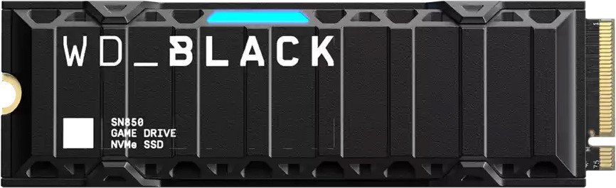 SSD WD Black SN850 NVMe Heatsink 1TB WDBBKW0010BBK