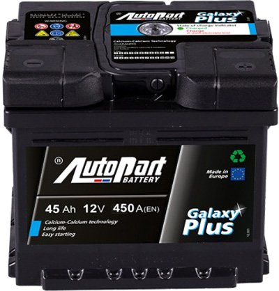 

Автомобильный аккумулятор AutoPart AP452 545-100 (45 А·ч)