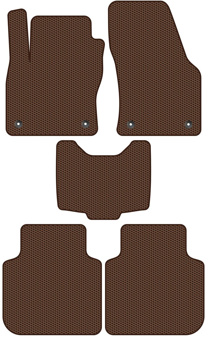 

Комплект ковриков для авто Alicosta Skoda Kodiaq I (suv) 2016 - Н.В. (коричневый, сота)