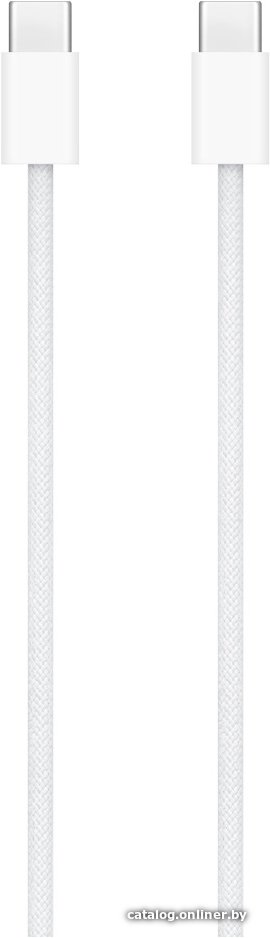 Кабель Apple USB 2.0 Type-C - USB 2.0 Type-C 60W (1 м, в оплетке, белый)