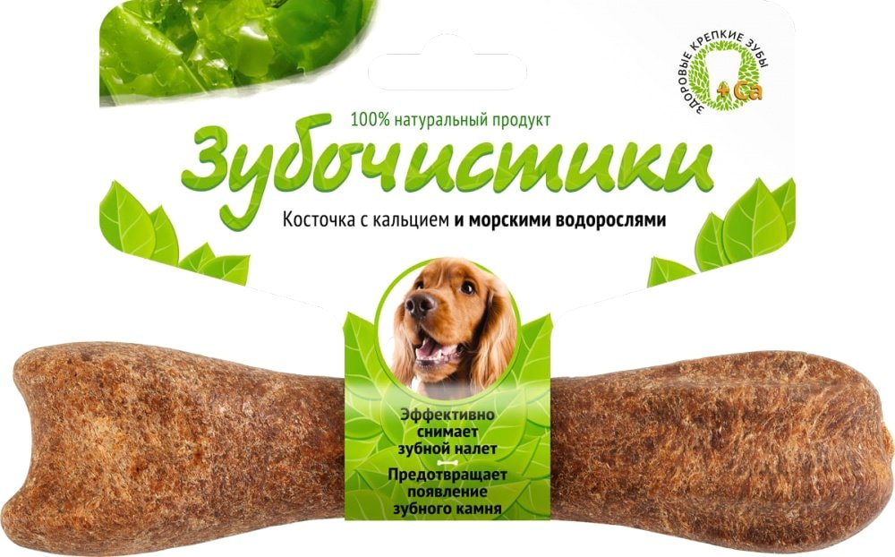 

Лакомство для собак Зубочистики для собак средних пород со вкусом морских водорослей 95 г