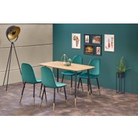 Кухонный стол Halmar Tripolis 120x70 (дуб золотой/черный)