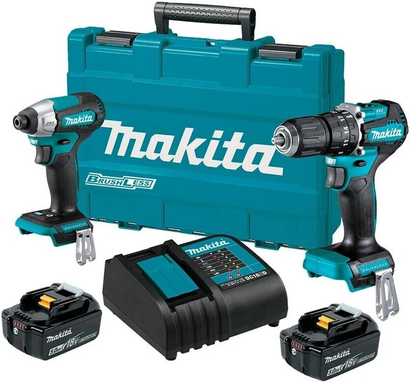 

Makita DLX2414ST (шуруповерт, гайковерт, 2 АКБ, кейс)