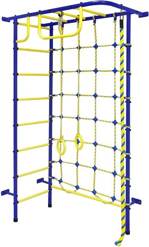 Детский спортивный комплекс Пионер 8 (синий/желтый)