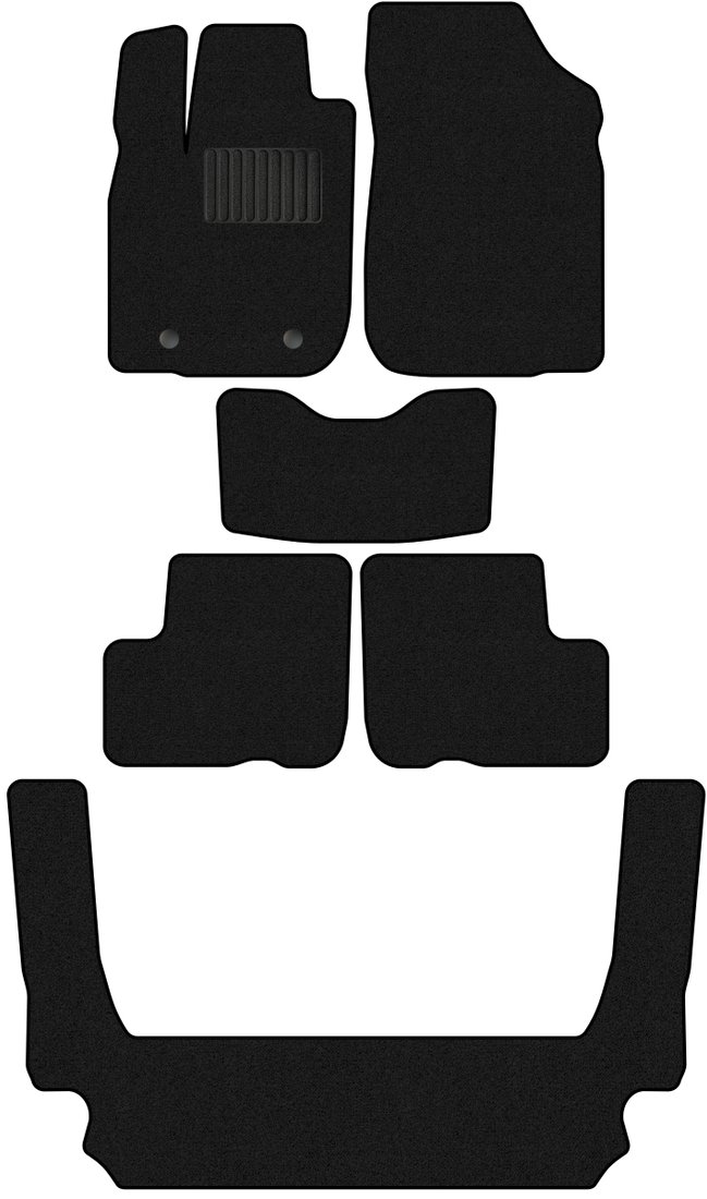

Комплект ковриков для авто Alicosta Лада Ларгус I (Универсал 7 мест / R90) +3 ряд 2012 - 2021 (ворс)