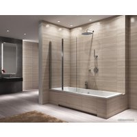 Стеклянная шторка для ванны Rea Agat-2 80