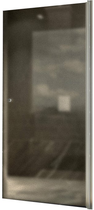 

Душевая дверь MaybahGlass 60x198 MGD-799-5 (бронзовое матовое стекло/хром матовый)