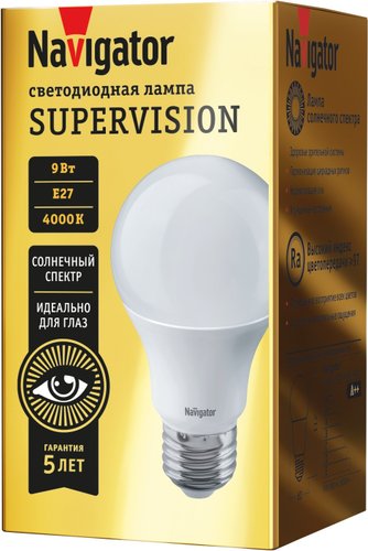 Светодиодная лампочка Navigator 80 549 NLL-A60-9-230-4K-E27-FR-SV