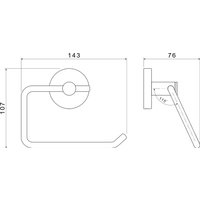 Держатель для туалетной бумаги Aquatek Европа AQ4118BGM