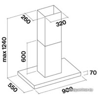 Кухонная вытяжка Falmec Plane Island 800/1280 м3/ч (нержавеющая сталь)
