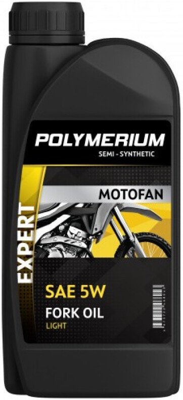 Вилочное масло Polymerium Motofan fork oil expert light 5W 1л