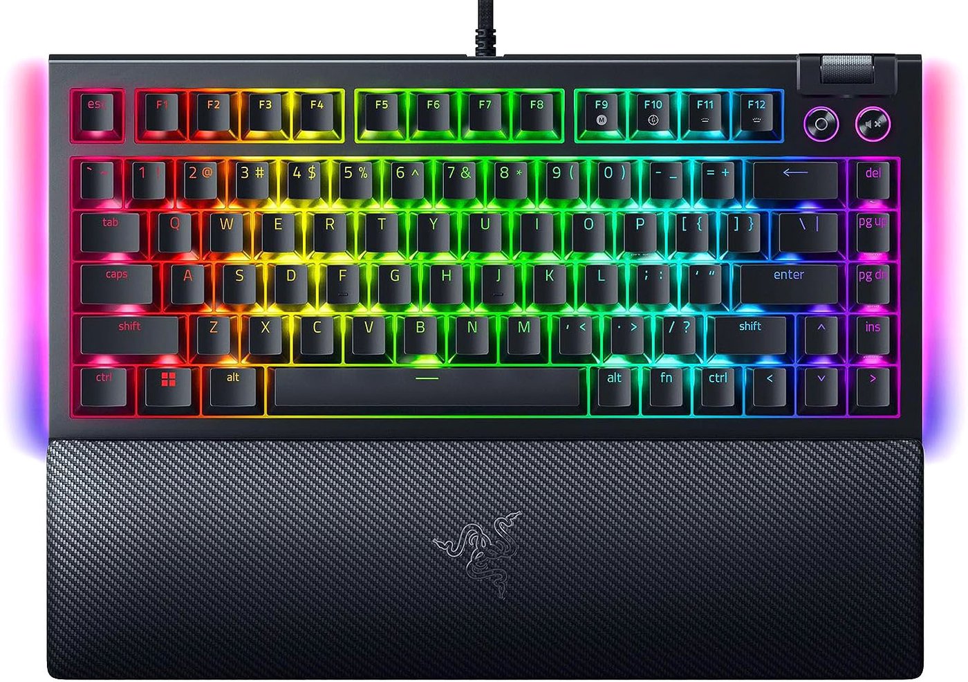 

Клавиатура Razer BlackWidow V4 75% (черный, нет кириллицы)