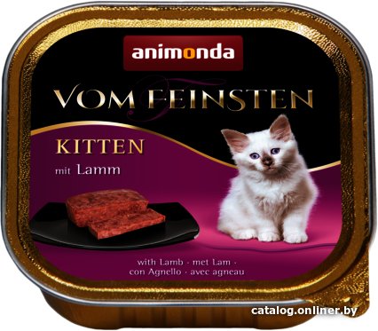 Консервированный корм для кошек Animonda Vom Feinsten Kitten с ягненком 100 г