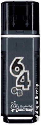 SmartBuy Glossy series Black 64GB (SB64GBGS-K)