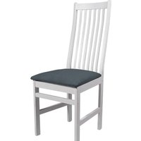 Стул M&M Сюзан (Белая эмаль/Серый крайола 25)