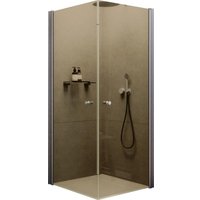 Душевой уголок MaybahGlass MGY-1297-5 (бронзовое стекло/хром матовый)