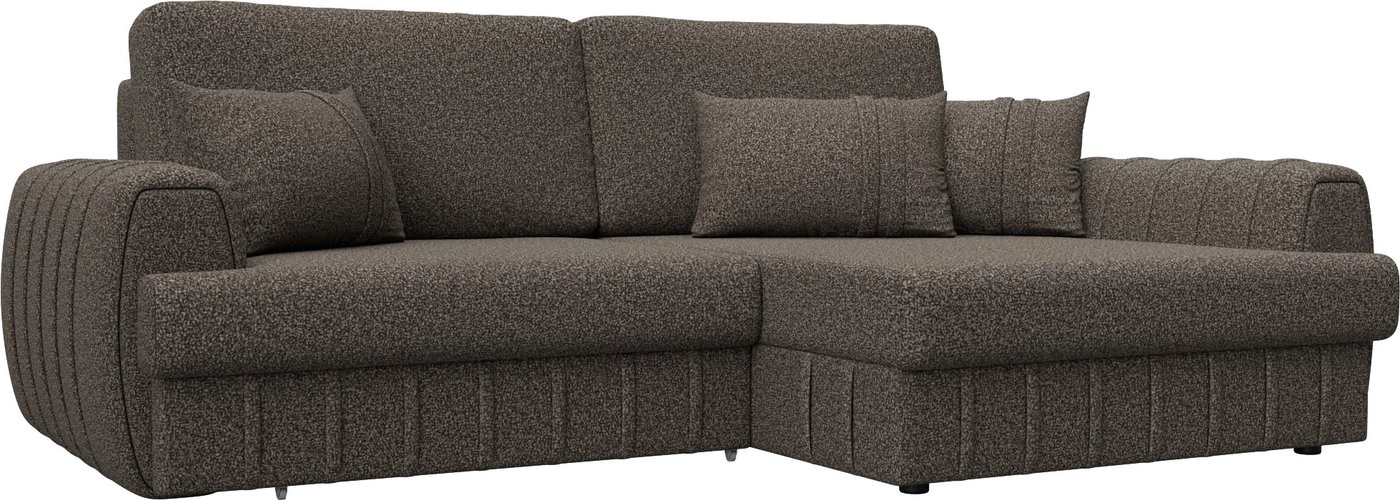 

Угловой диван Лига диванов Лига-057 НПБ правый 129280 (велюр Ness 07 коричневый)