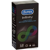 Гладкие презервативы Durex с анестетиком: Infinity - гладкие (12 шт)