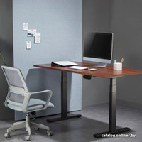 Стол для работы стоя ErgoSmart Ergo Desk Pro 1360x800x36 мм (дуб мореный/черный)