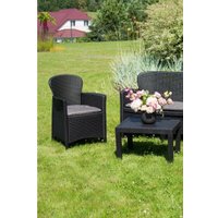 Набор садовой мебели Ipae Progarden JUN06CAN (антрацит)