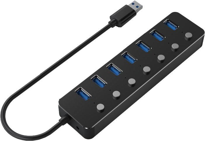 

USB-хаб Gembird UHB-U3P7P-01