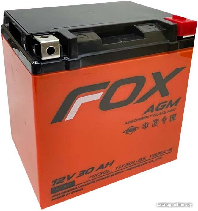 Мотоциклетный аккумулятор Fox 1230 YIX30L (30 А·ч)