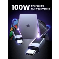 Кабель Ugreen L512 45064 USB Type-C - USB Type-C (2 м, черный)