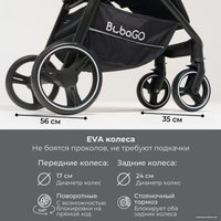 Коляска прогулочная «книга» Bubago Bass Light (кирпичный)