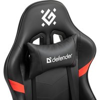 Игровое (геймерское) кресло Defender Sharm (черный/красный)